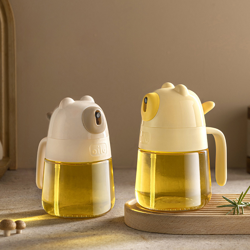 Kitchen Glass Baking Set - Press Type Glass Oil Spray Oil