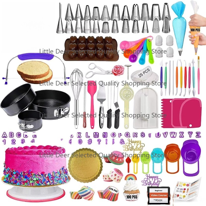 Springform Pan Set - Cake Decorating Supplies 700pcs Cake Tools