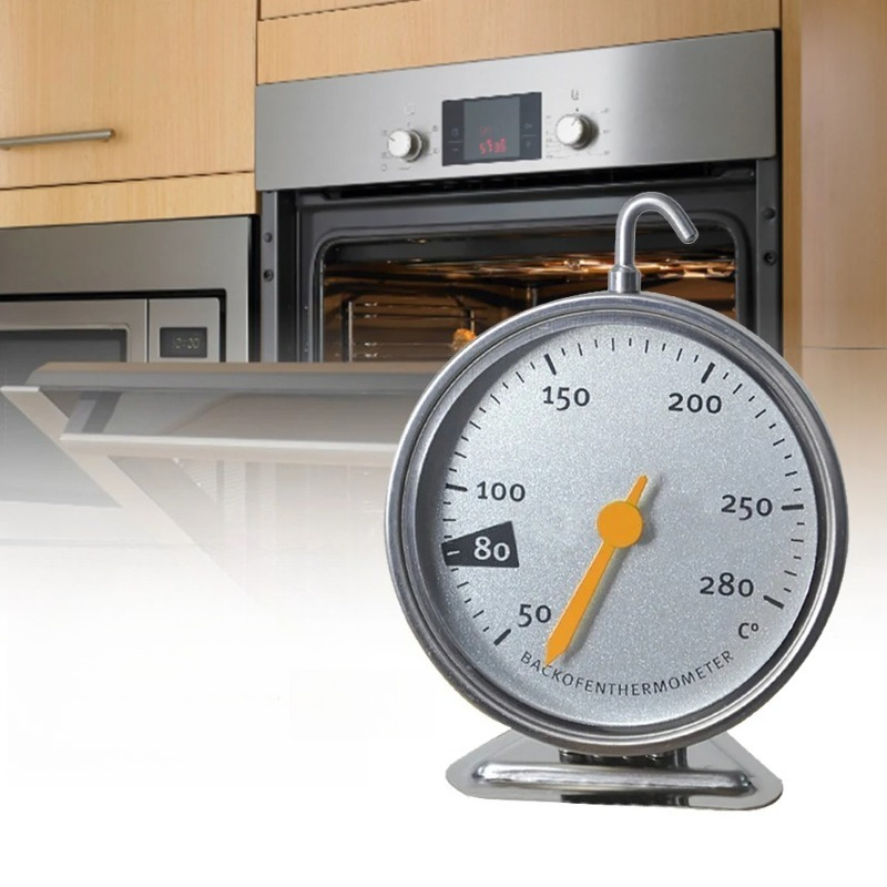 Oven Thermometer Analog - Stainless Steel Oven Thermometer Large Dial