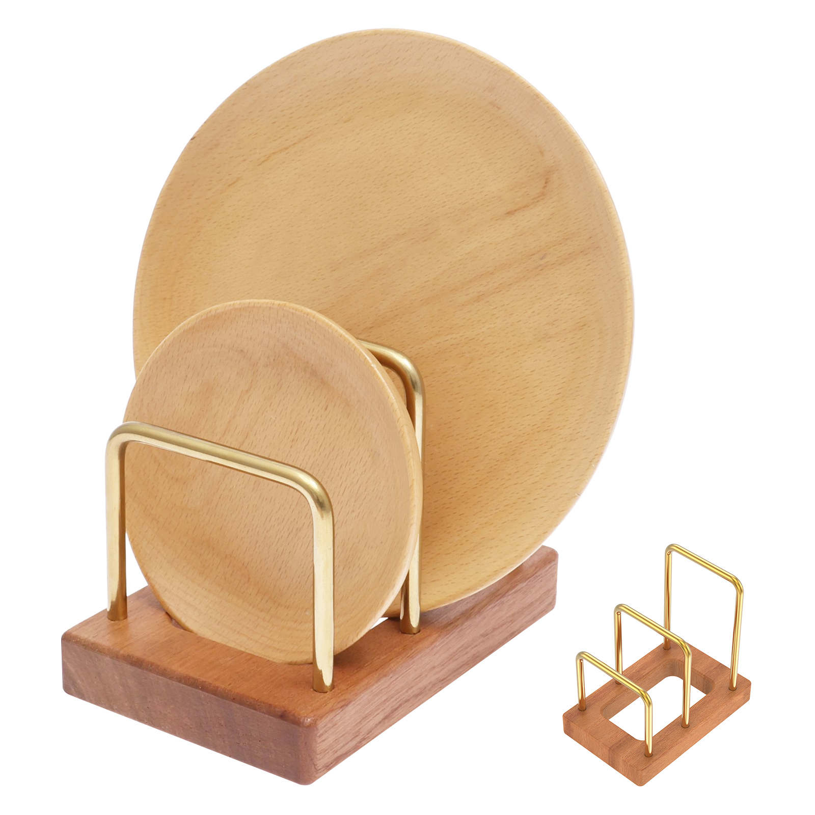 Kitchen Cabinet Baking Organizer - Pot Lid Rack Cutting Board Organizer