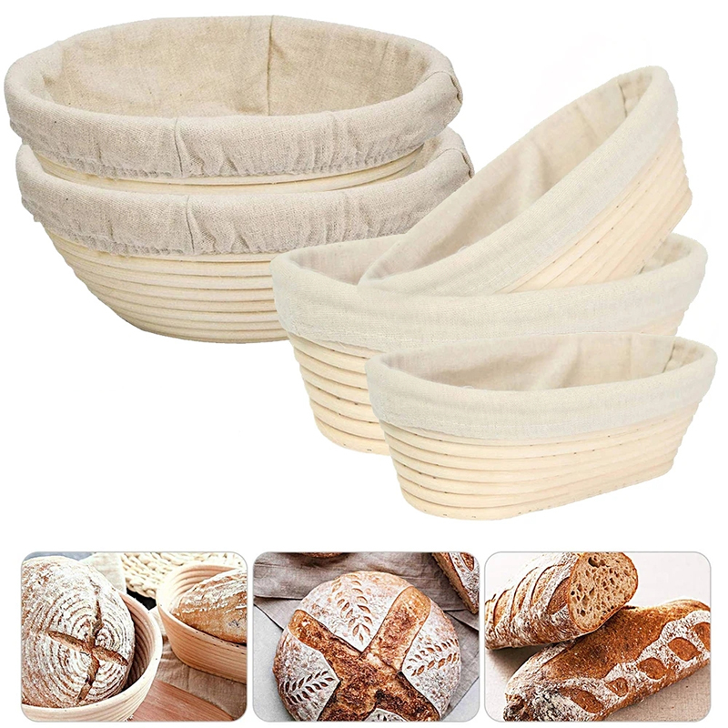 Proofing Basket Banneton - LMETJMA Bread Proofing Basket Round Oval