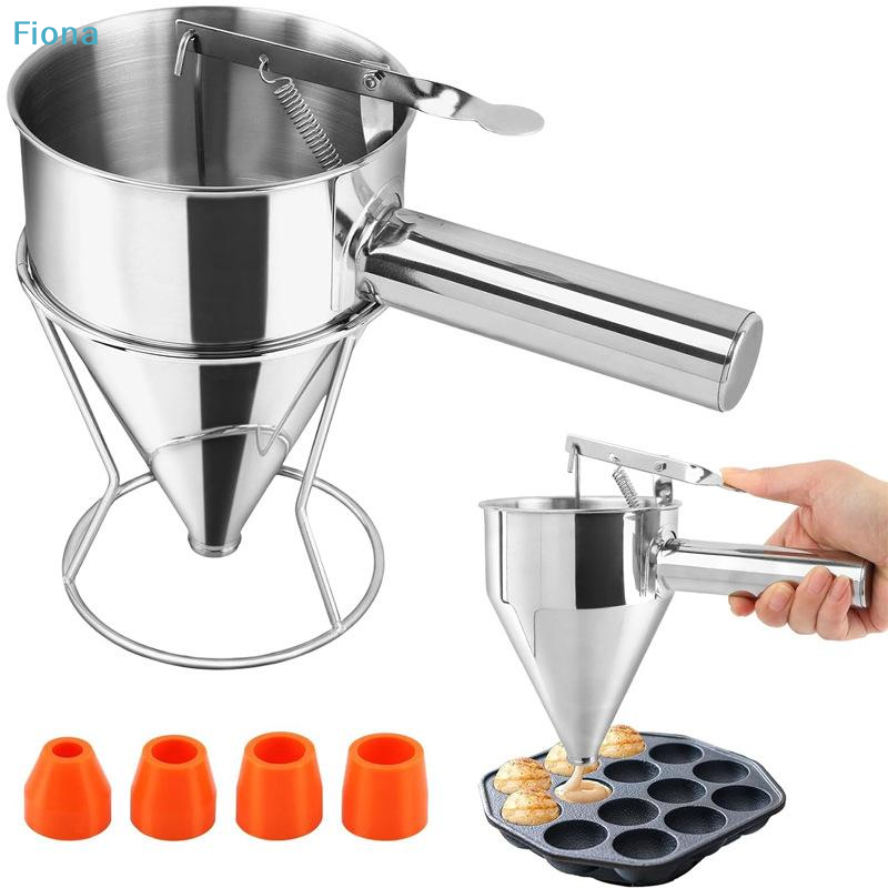 Kitchen Baking Tray Rack - ✔Stainless Steel Funnel Dispenser With Rack