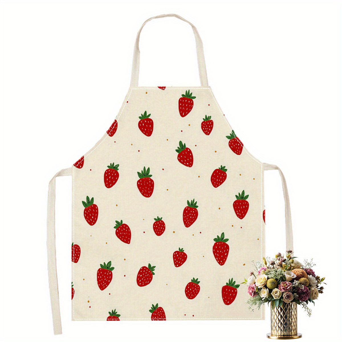 Baking Kitchen Kids - 1pc Strawberry Apron Fruit Pattern Kitchen