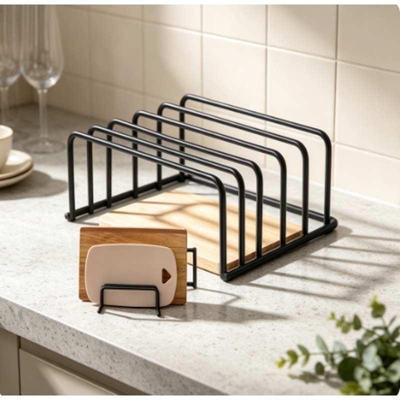 Kitchen Cabinet Baking Organizer - Kitchen Cutting Board Storage Rack Cabinet