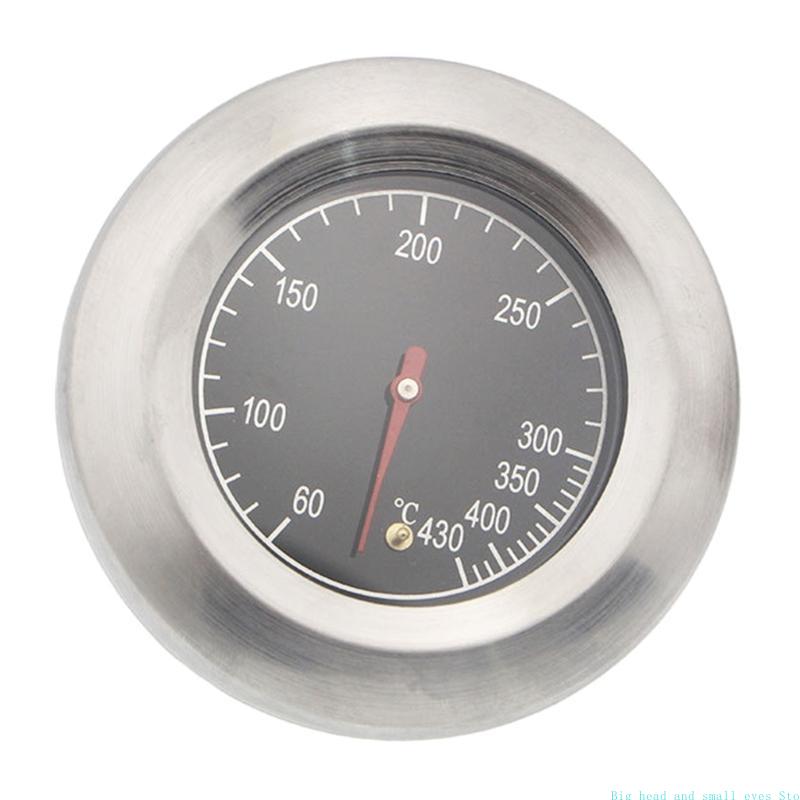 Oven Thermometer Analog - BBQ Grill Thermometer Stainless Steel Smoker