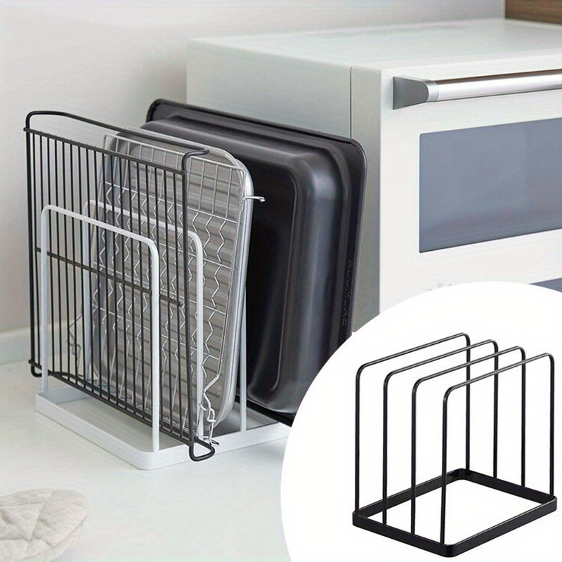 Kitchen Baking Tray Rack - Vertical Cutting Board Rack Four Layer