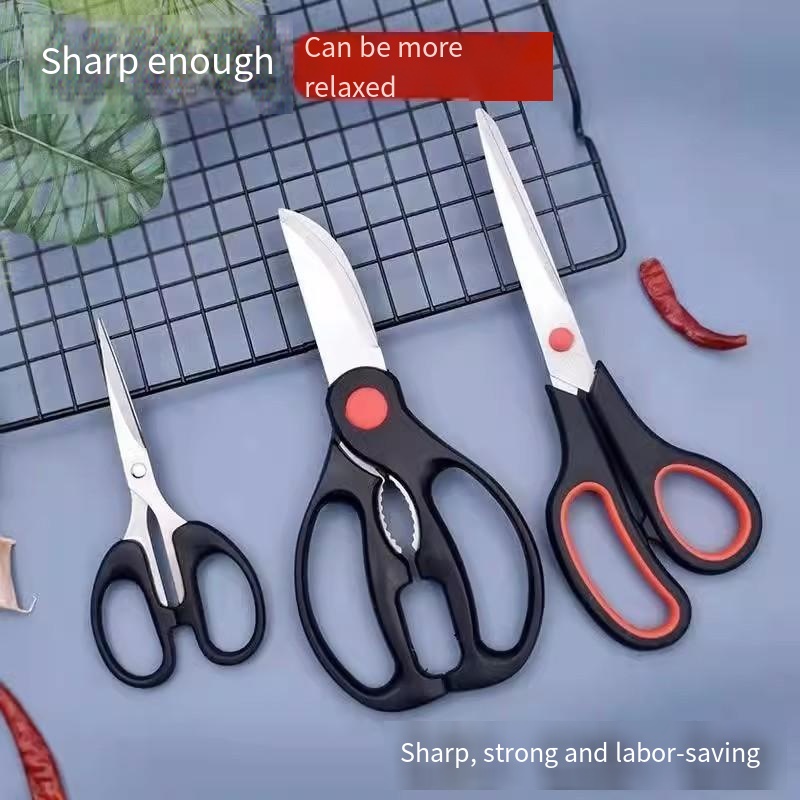Kitchen Jobs - Stainless steel kitchen scissors Multi-functional strong