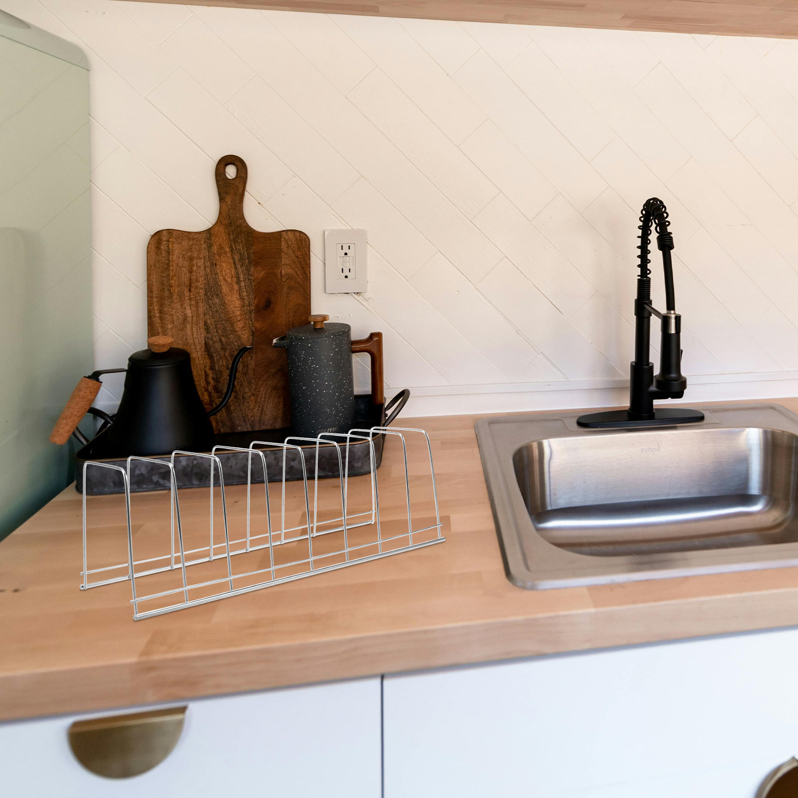 Kitchen Baking Tray Rack - Stainless Steel Kitchen Storage Rack Countertop
