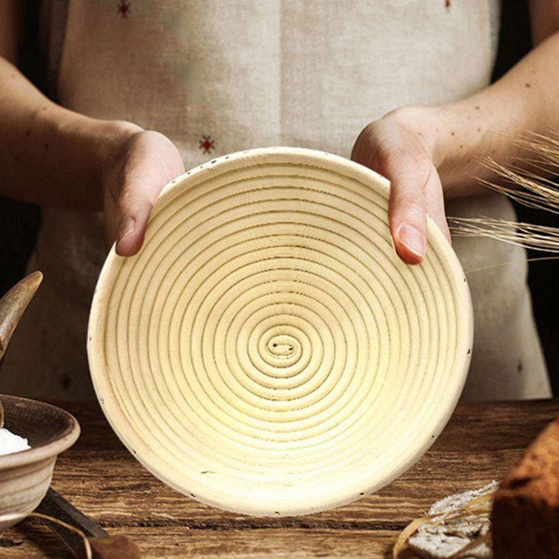 Proofing Basket Banneton - Rattan Baking Dough Basket Cover Natural