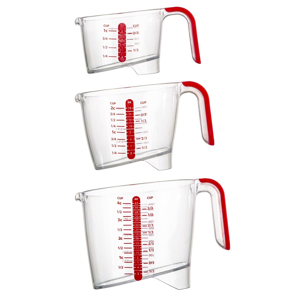 3 Piece Liquid Measuring Cup S - Kitchen Glass Baking Set review and price