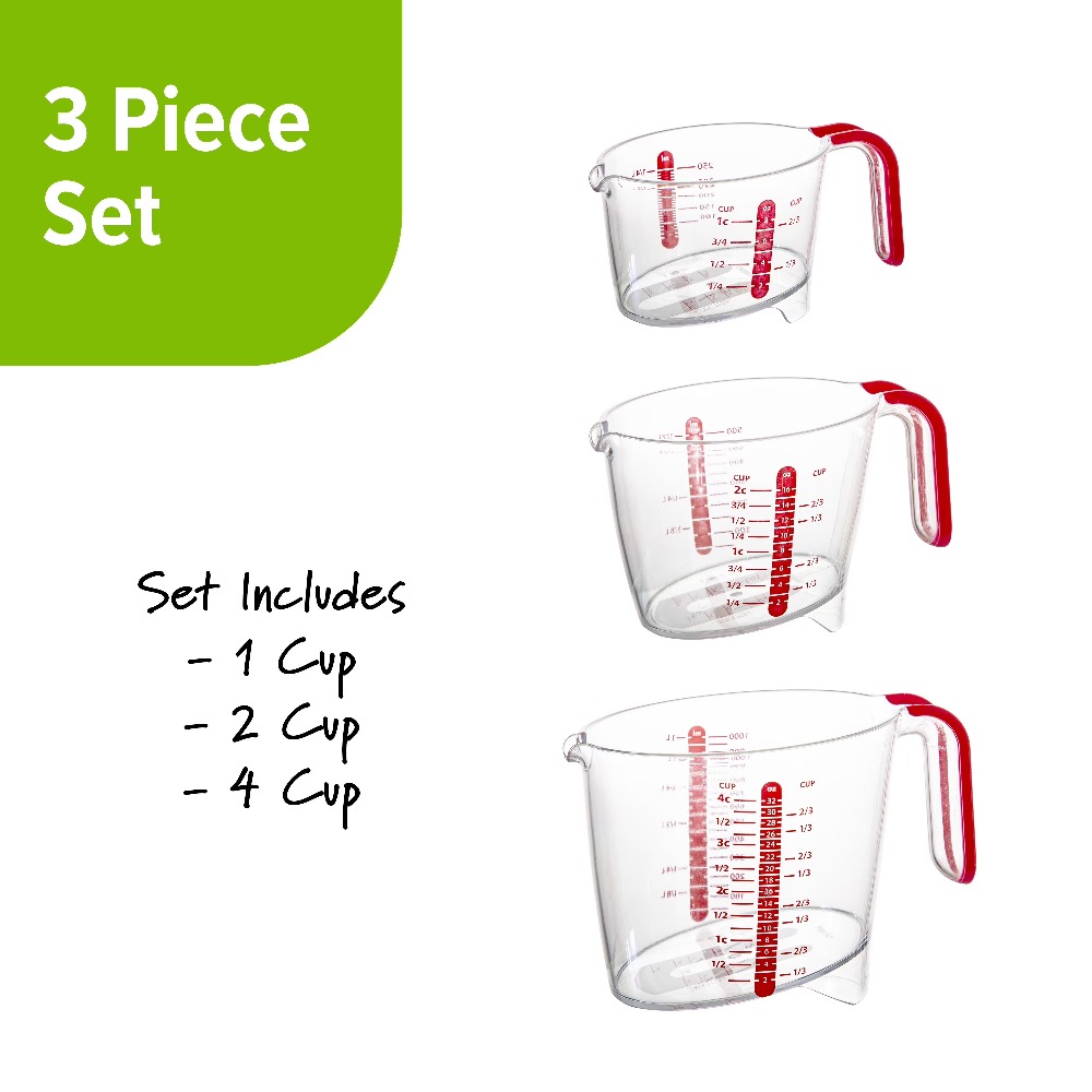 3 Piece Liquid Measuring Cup S - Kitchen Glass Baking Set review and price