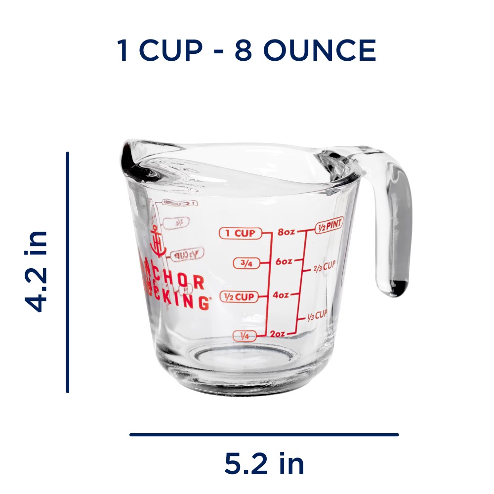 2-Pack Glass Measuring Cups Se - Kitchen Glass Baking Set review and price