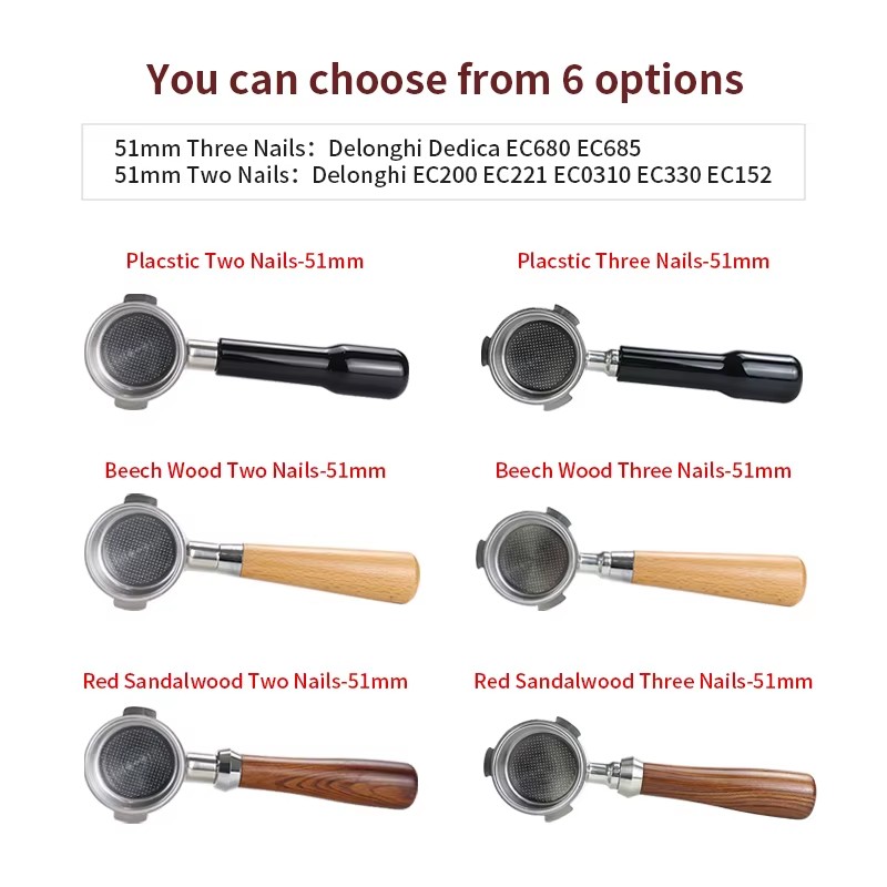 51mm Coffee Bottomless Portafi - Delonghi Espresso Dedica 685 review and price