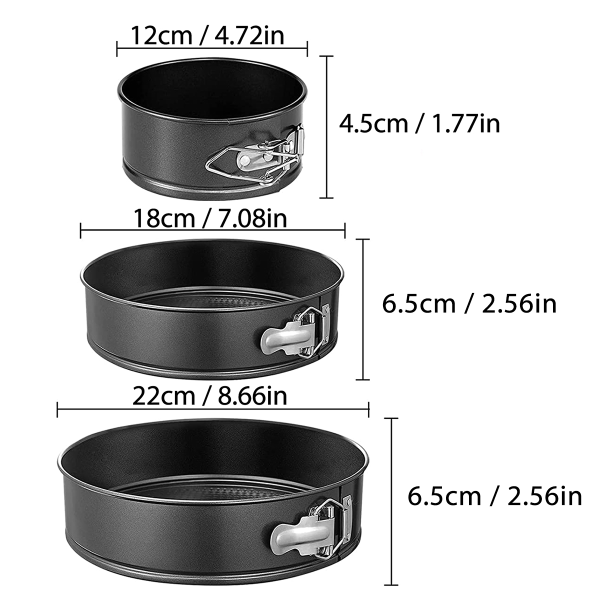 1PC, 3PCS Cake Pan Set, Round  - Springform Pan Set review and price