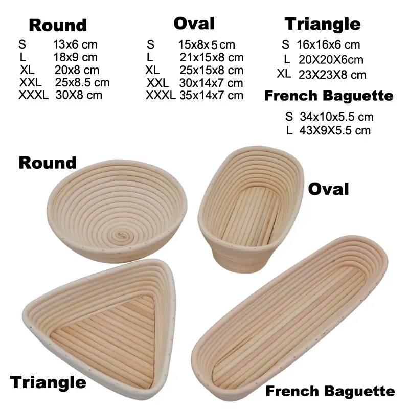 Rattan Bread Proofing Basket B - Proofing Basket Banneton review and price