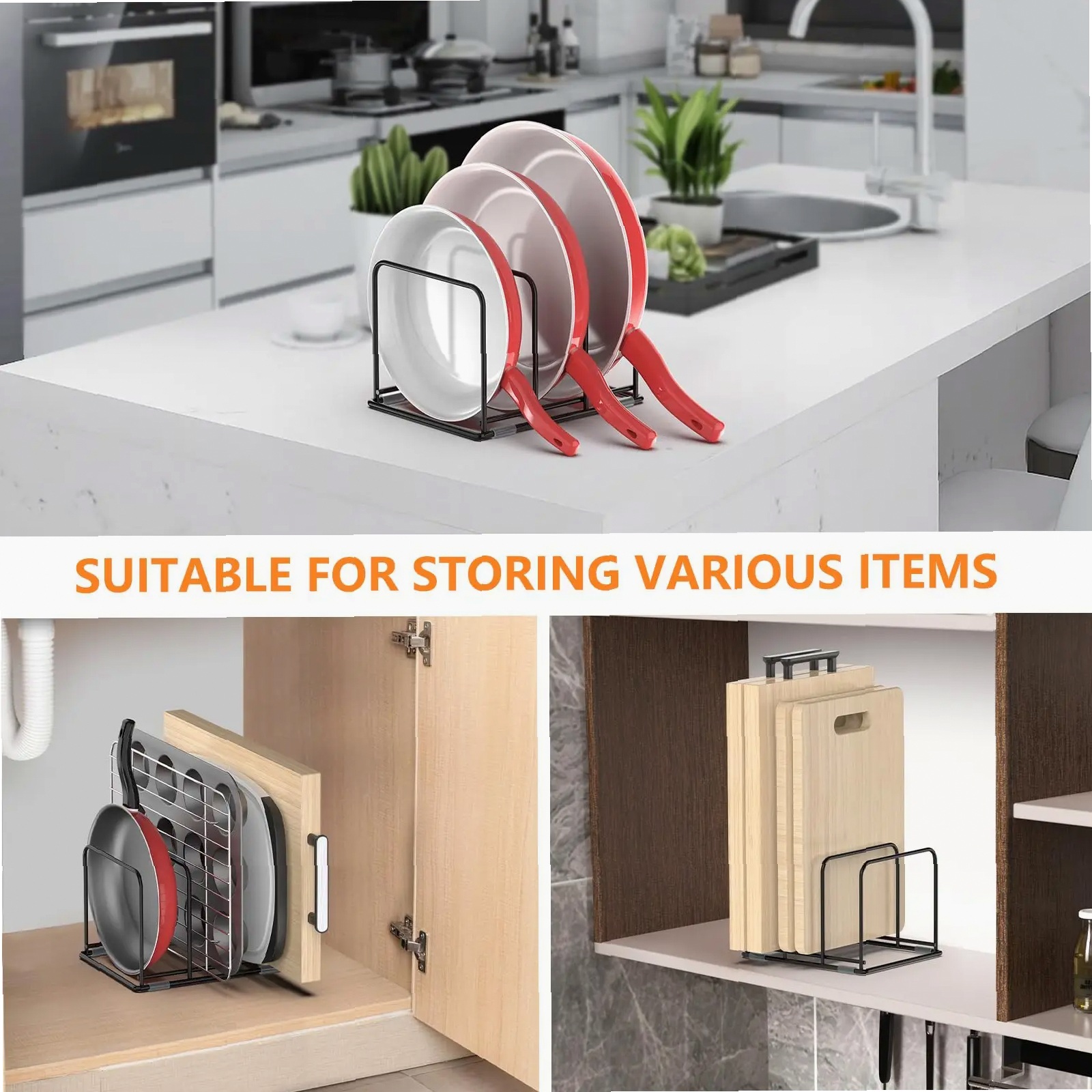Pan Organizer for Kitchen Cabi - Kitchen Cabinet Baking Organizer review and price