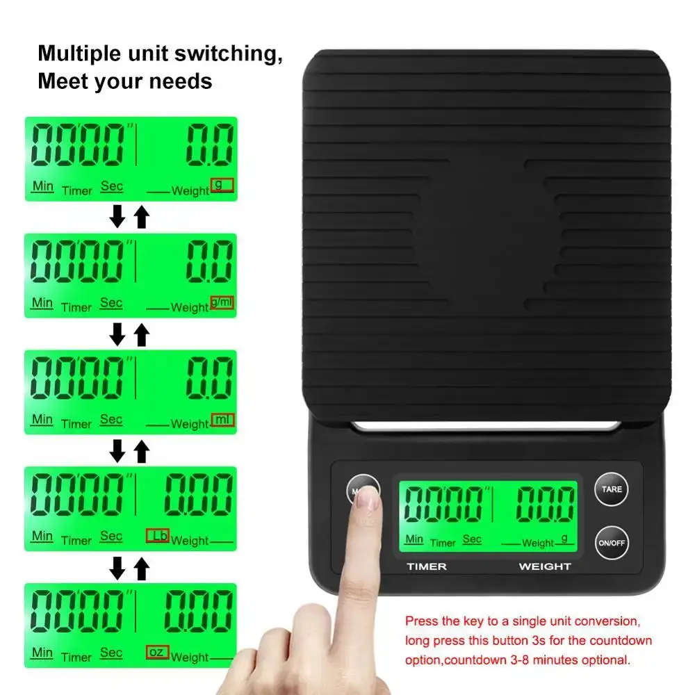 3kg/0.1g 5kg/0.1g Drip Coffee  - Kitchen Baking Timer review and price