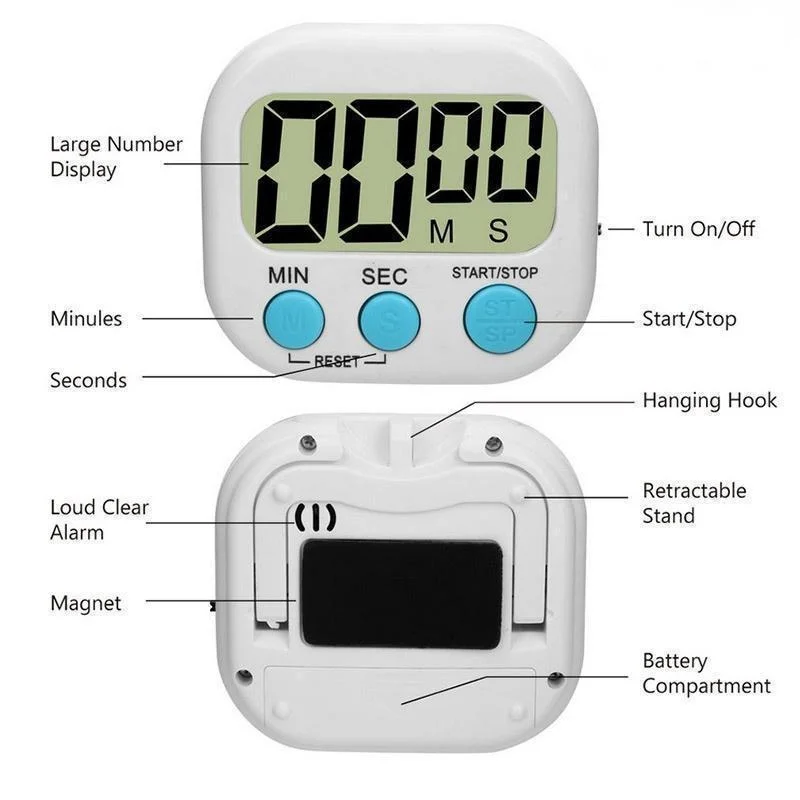Mini Digital Kitchen Timer Big - Kitchen Baking Timer review and price