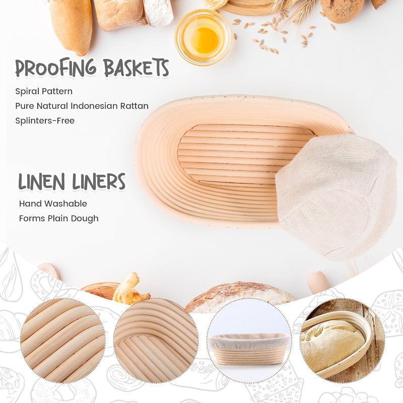 Bread Fermentation Basket PP D - Proofing Basket Banneton review and price