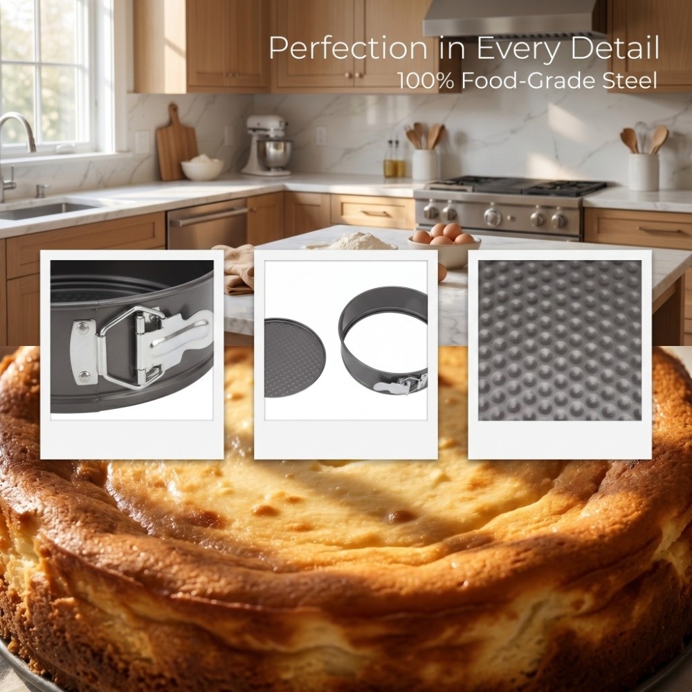 3pcs Carbon Steel Cake Pan Set - Springform Pan Set review and price