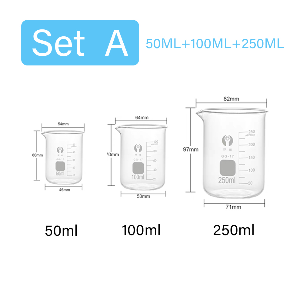 3pcs/Set Glass Measuring Cup S - Kitchen Glass Baking Set review and price