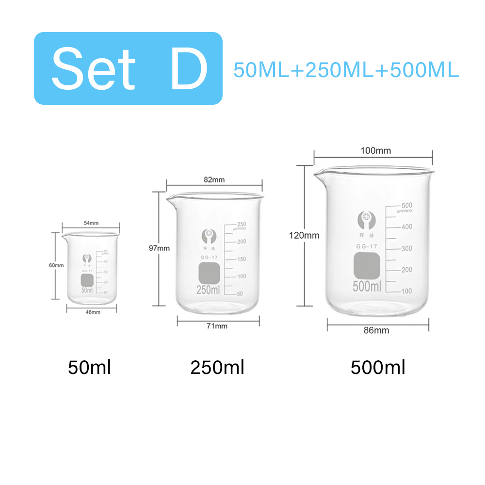 3pcs/Set Glass Measuring Cup S - Kitchen Glass Baking Set review and price