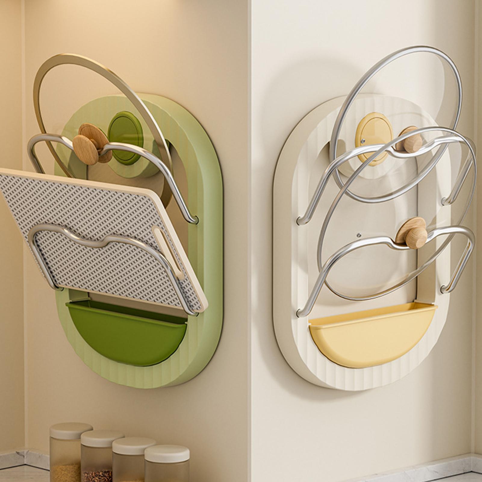 Pot Lid Rack 2-Tier Wall Mount - Kitchen Cabinet Baking Organizer review and price