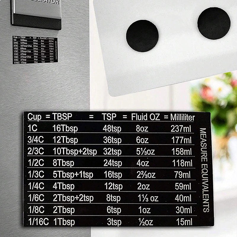 Kitchen Baking Magnetic Measur - Kitchen Baking Conversion Chart review and price