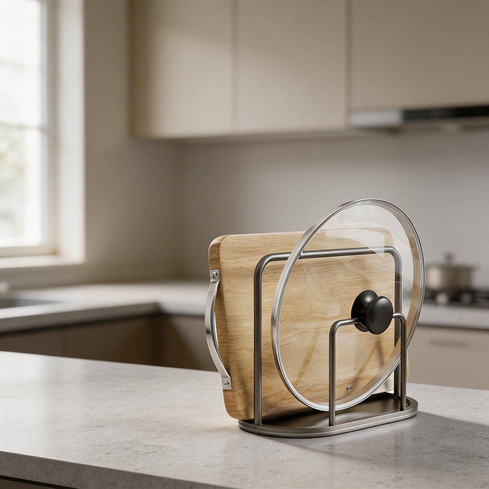 Chopping Board Holder Aluminum - Kitchen Baking Tray Rack review and price