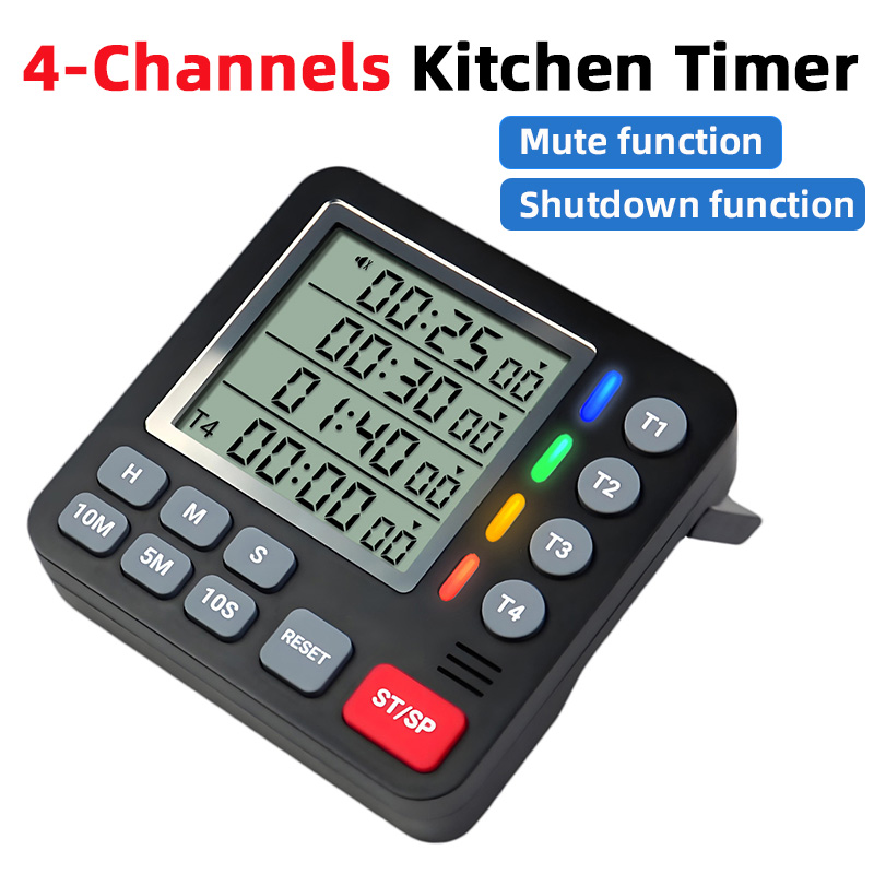 Digital Kitchen Timer 4-Channe - Kitchen Baking Timer review and price