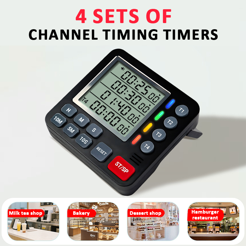 Digital Kitchen Timer 4-Channe - Kitchen Baking Timer review and price