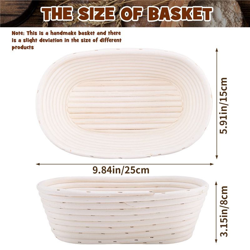 NEW HOT In Stock-Oval Bread Pr - Proofing Basket Banneton review and price