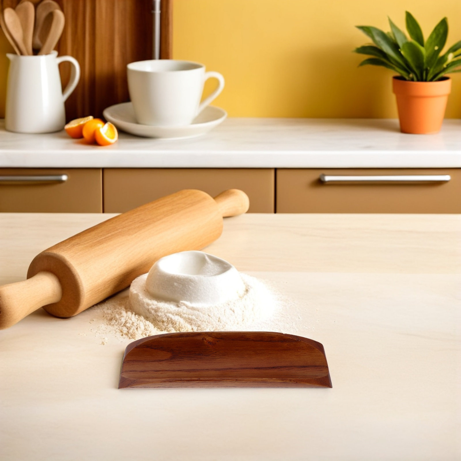 2Pcs Wooden Rolling Pin Holder - Kitchen With Baking Station review and price