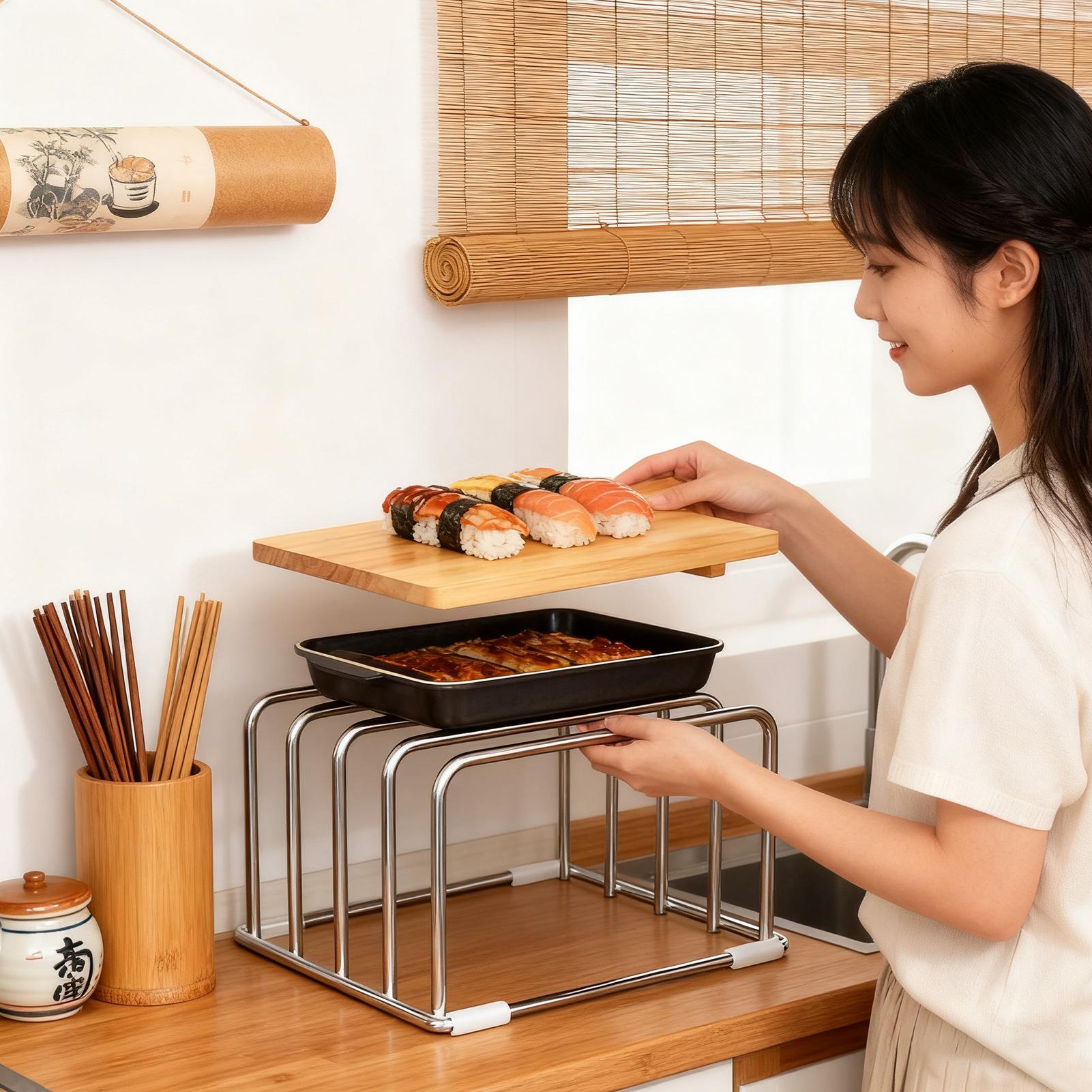 Vegetable Cutting Board Storag - Kitchen Cabinet Baking Organizer review and price