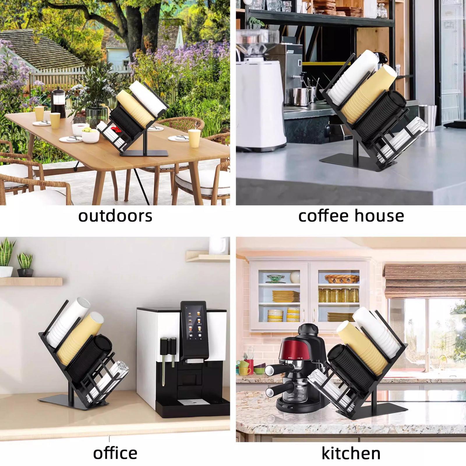 Paper Cup and Lid Holder Stora - Kitchen Cabinet Baking Organizer review and price