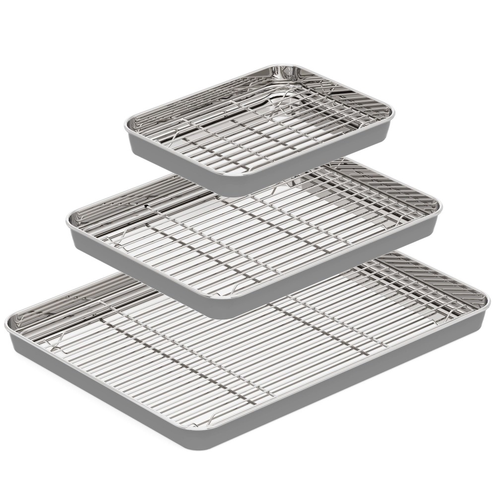 Stainless Steel Baking Sheet w - Kitchen Baking Tray Rack review and price