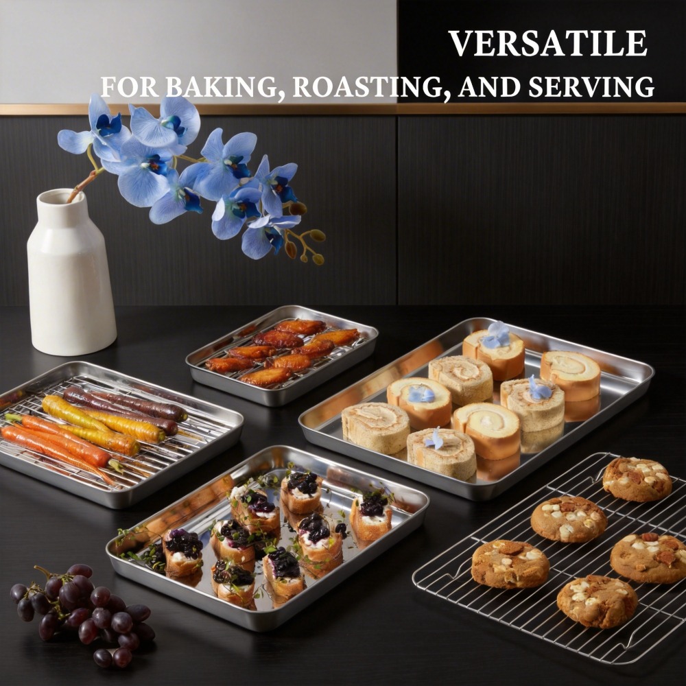 Stainless Steel Baking Sheet w - Kitchen Baking Tray Rack review and price