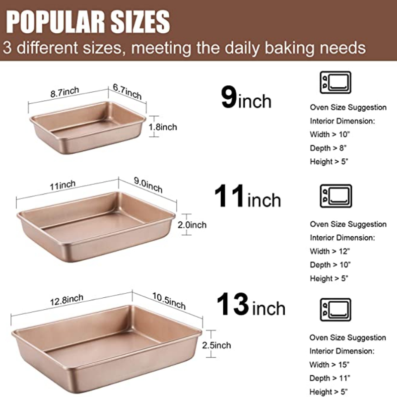 Thicken Carbon Steel Golden Ba - Springform Pan Set review and price