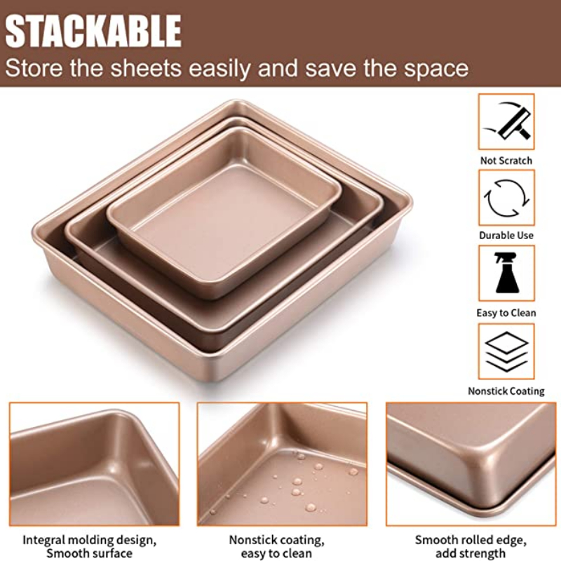 Thicken Carbon Steel Golden Ba - Springform Pan Set review and price