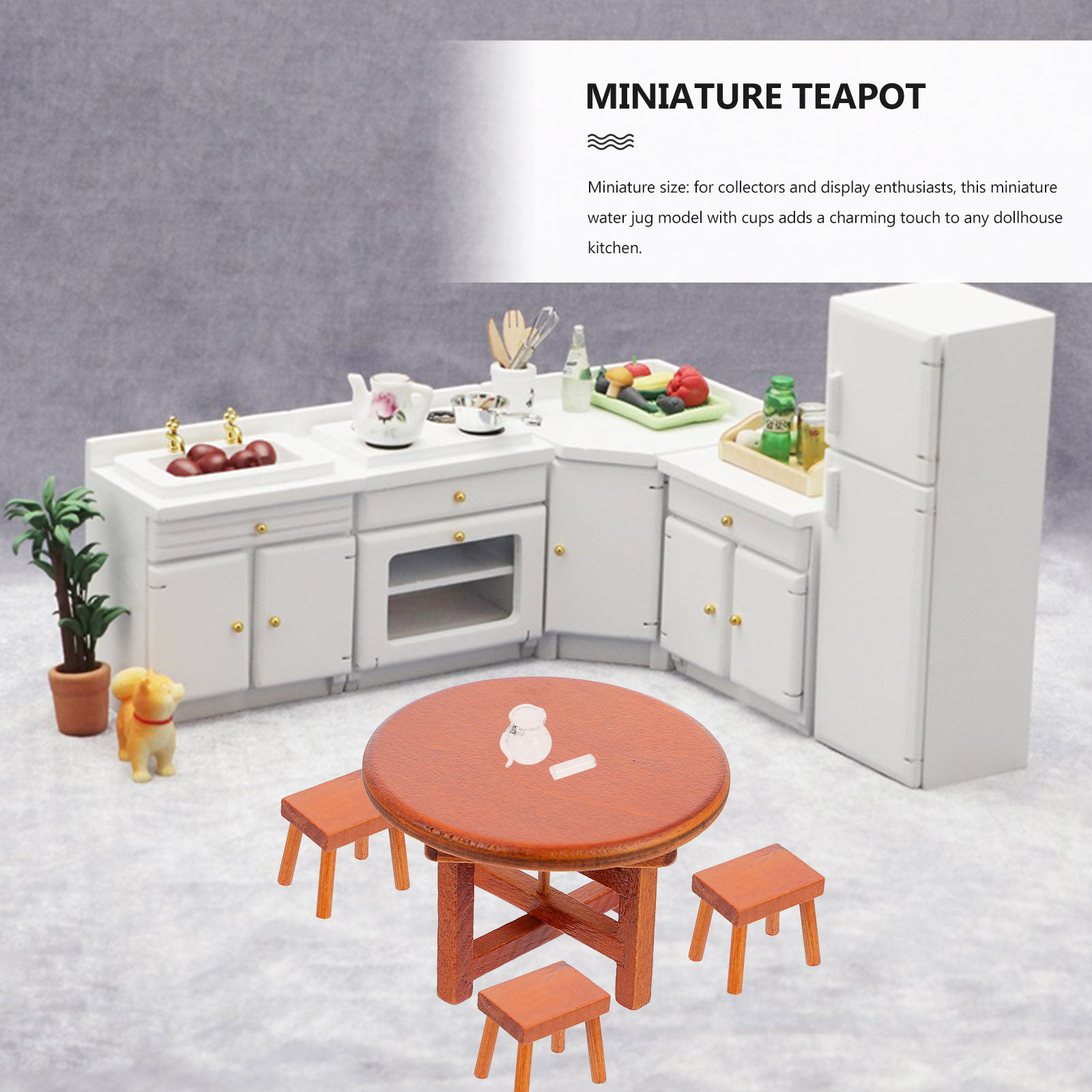 1Set Micro Miniature Kitchen W - Kitchen Glass Baking Set review and price