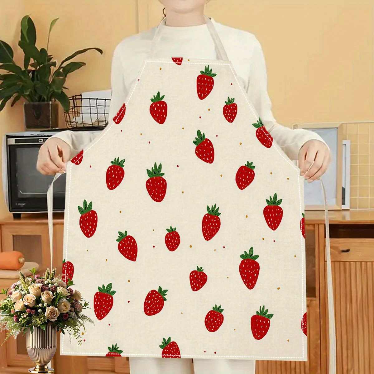 1pc Strawberry Apron Fruit Pat - Baking Kitchen Kids review and price