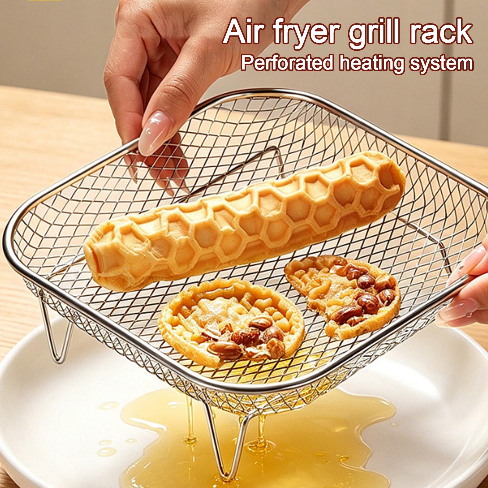 Stackable Air Fryer Grill Rack - Kitchen Baking Tray Rack review and price