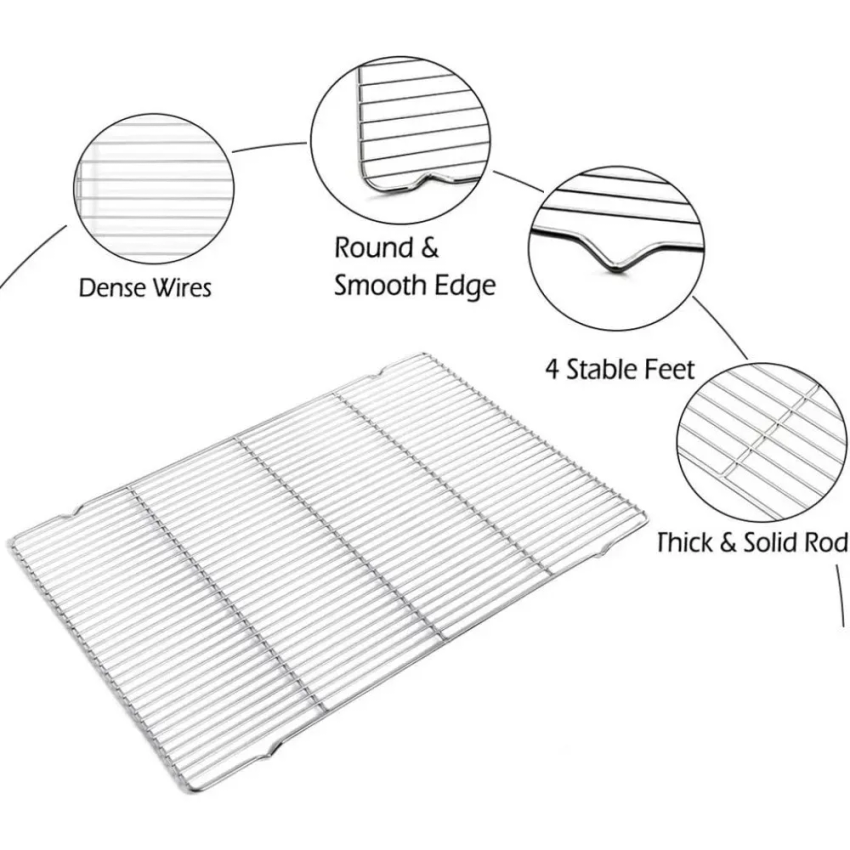 304 Stainless Steel Baking Tra - Kitchen Baking Tray Rack review and price