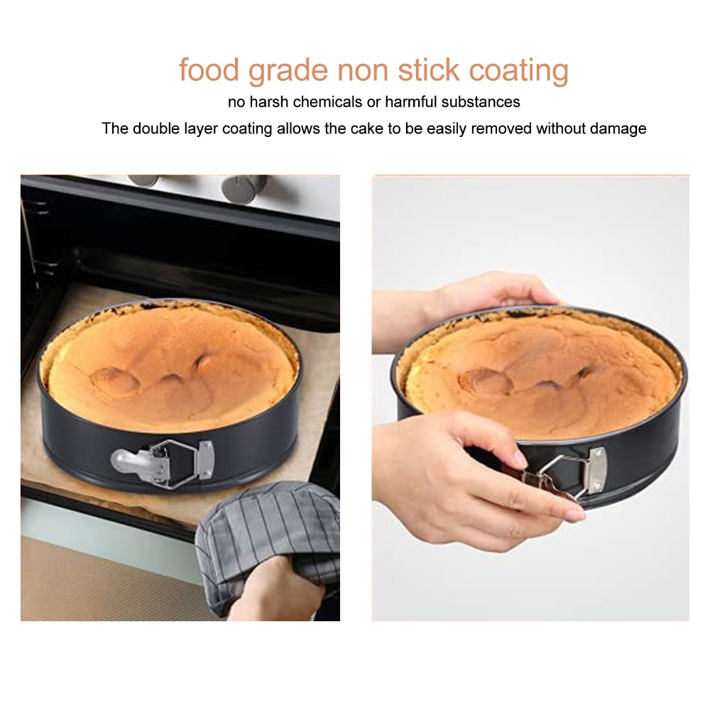 3pcs Carbon Steel Cake Pan Set - Springform Pan Set review and price