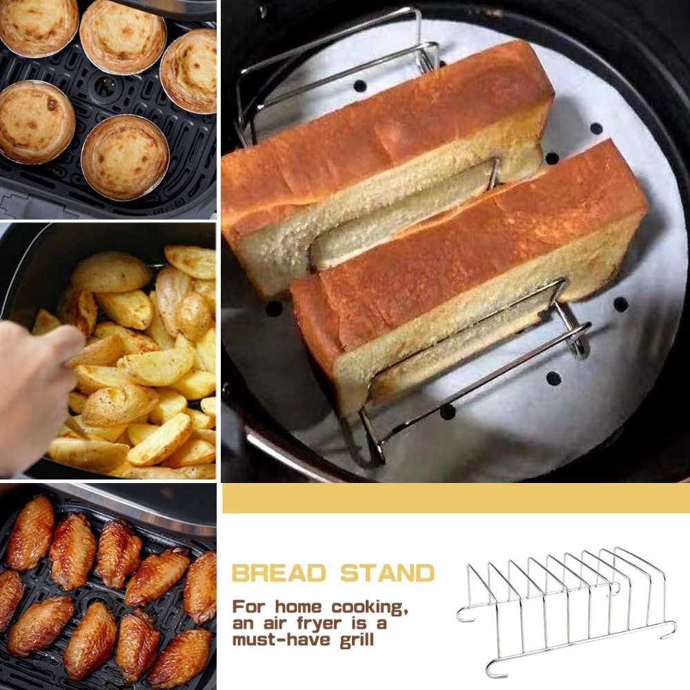 1Pcs Stainless Steel Toast Bre - Kitchen Baking Tray Rack review and price
