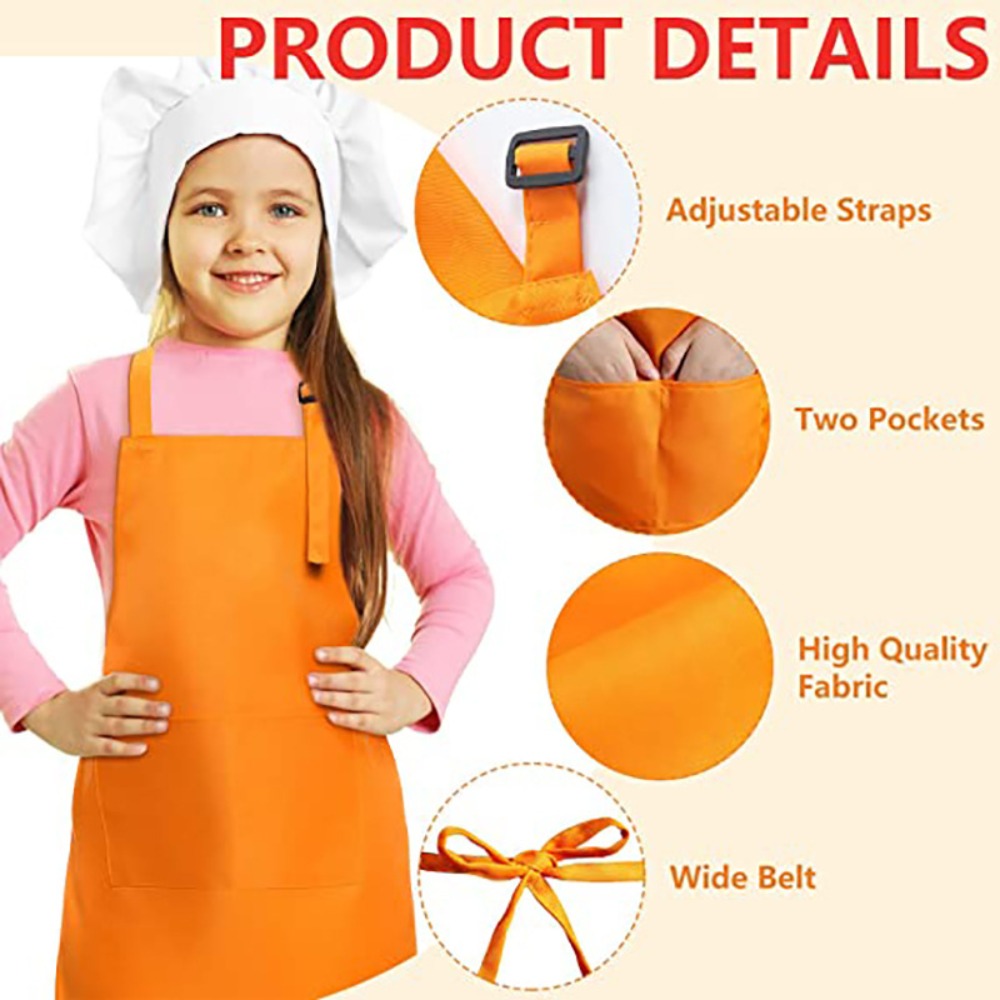 Children Chef Apron Front Pock - Baking Kitchen Kids review and price