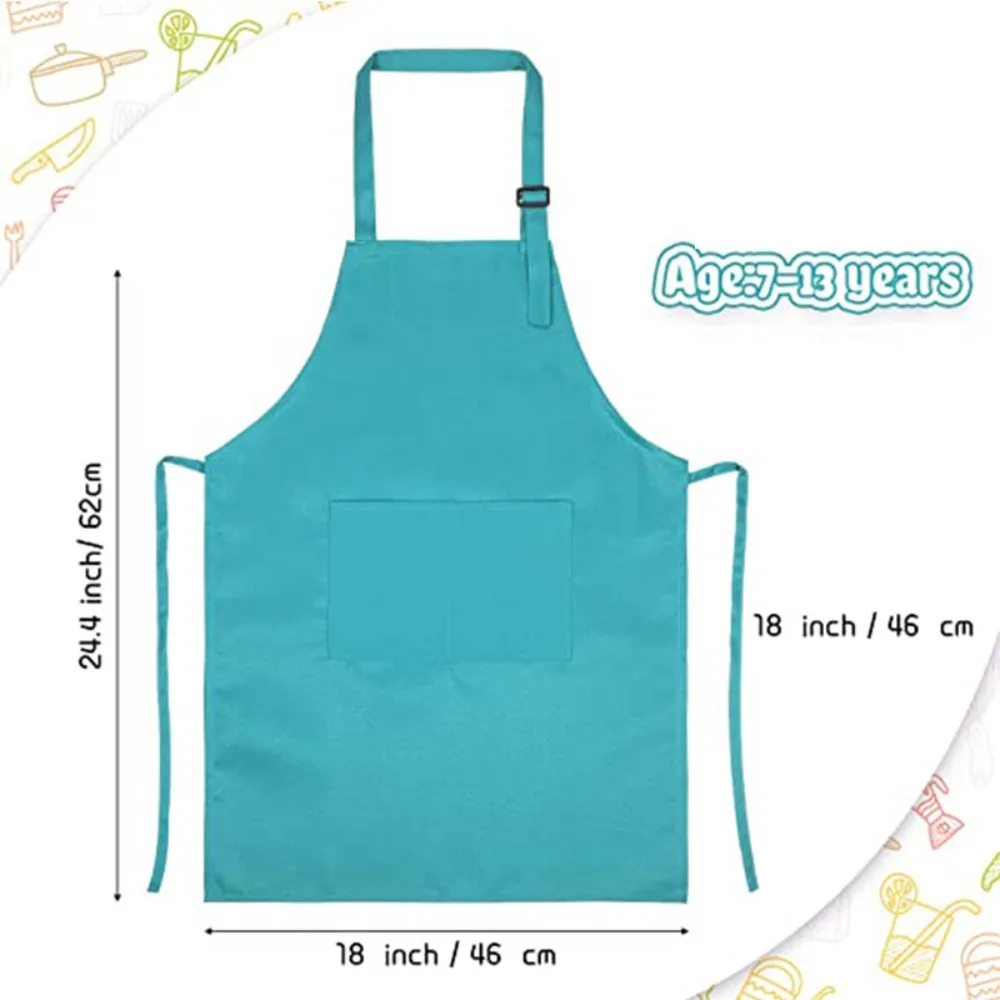 Children Chef Apron Front Pock - Baking Kitchen Kids review and price