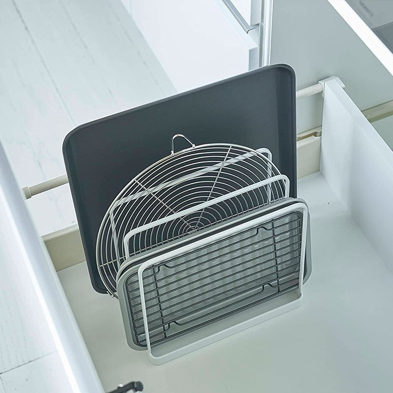 Vertical Cutting Board Rack Fo - Kitchen Baking Tray Rack review and price