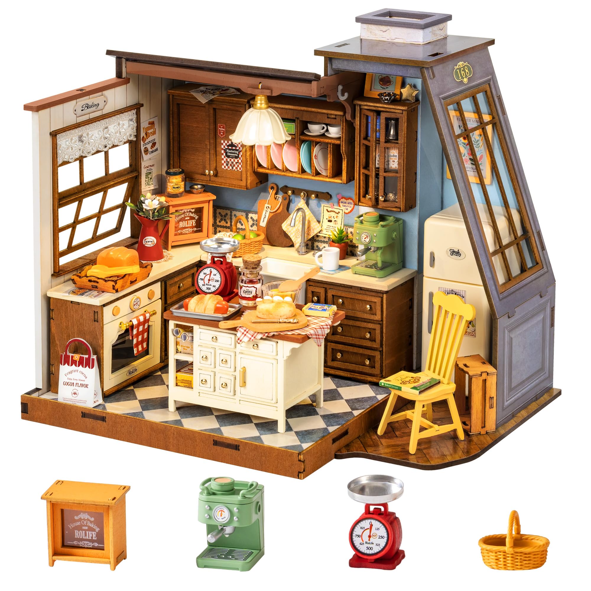 Rolife DIY Miniature House Kit - Baking Kitchen Robotime review and price