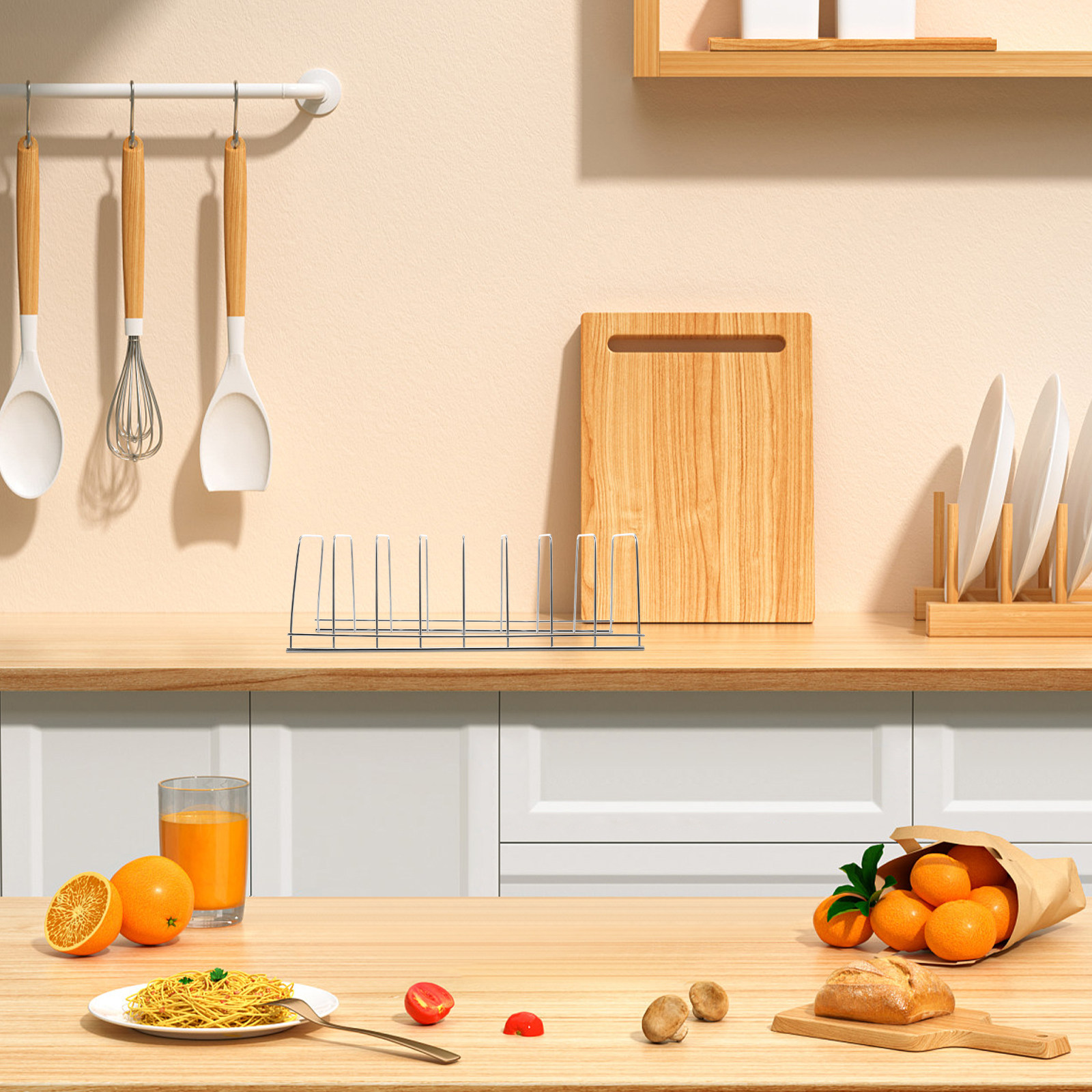 Stainless Steel Kitchen Storag - Kitchen Baking Tray Rack review and price